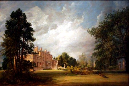 John Constable - Malvern Hall. Free illustration for personal and commercial use.