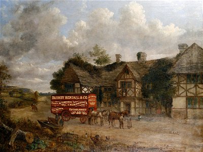 John Charles Maggs - A coach by an inn