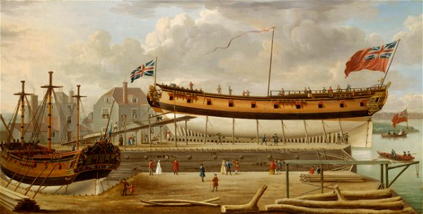 John Cleveley the Elder - A Sixth-Rate on the Stocks
