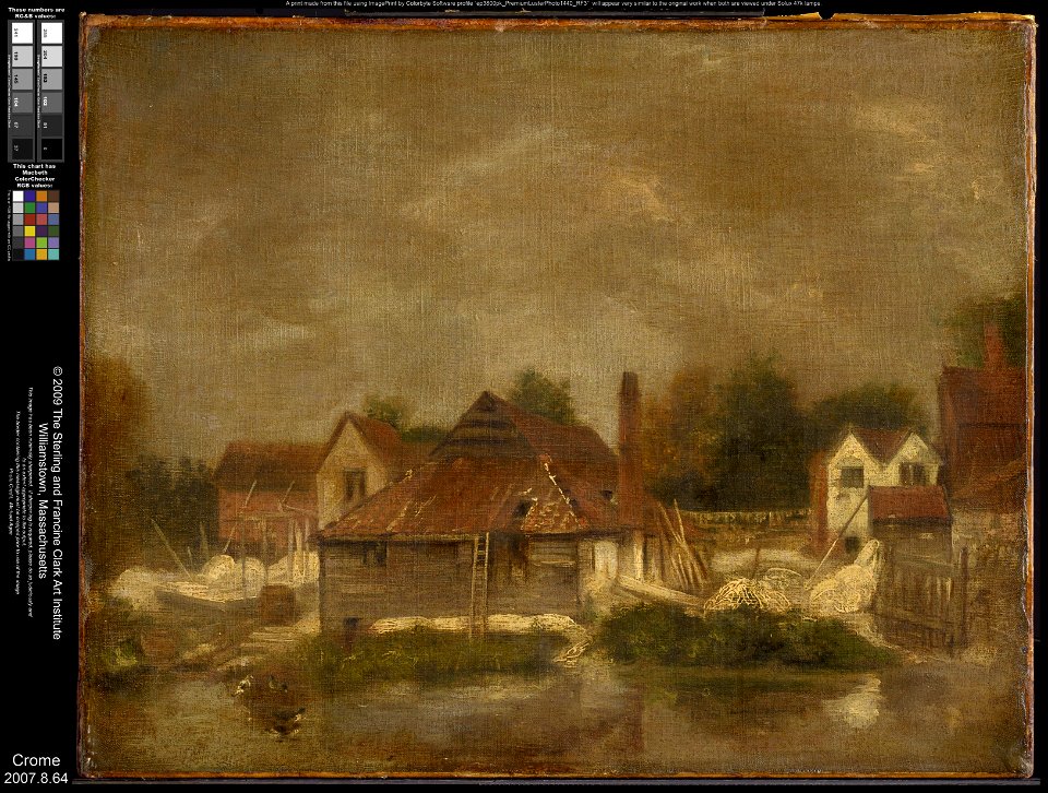 John Crome - Sheds and Old Houses on the Yare - 2007.8.64 - Clark Art Institute