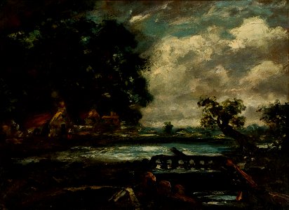 John Constable - Study for “The Leaping Horse” (View on the... - 66-1956 - Saint Louis Art Museum