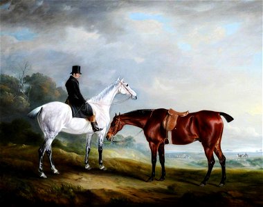John E. Ferneley I (1782-1860) - A Groom and Two Hunters - 980565 - National Trust
