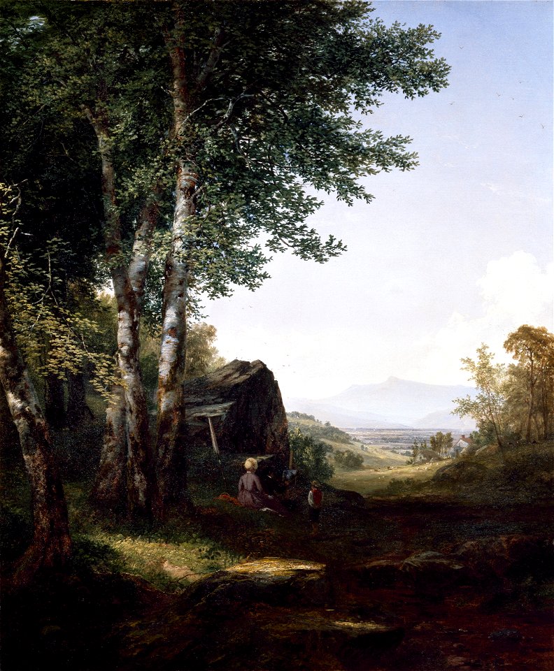 John Frederick Kensett - Distant View of the Mansfield Mountain, Vermont - 76.200 - Museum of Fine Arts