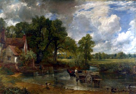 John Constable The Hay Wain. Free illustration for personal and commercial use.