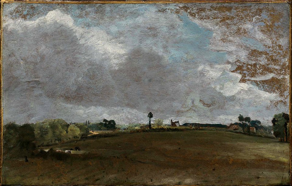 John Constable - A Hilltop (His Native Village) - 23.489 - Museum of Fine Arts