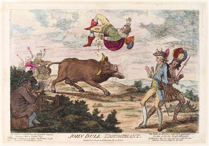 John Bull triumphant by James Gillray