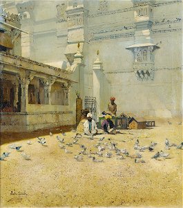 John Gleich - The inner courtyard of the Amber Palace, Jaipur, India