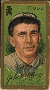 John G. Kling, Chicago Cubs, baseball card portrait LCCN2008677461