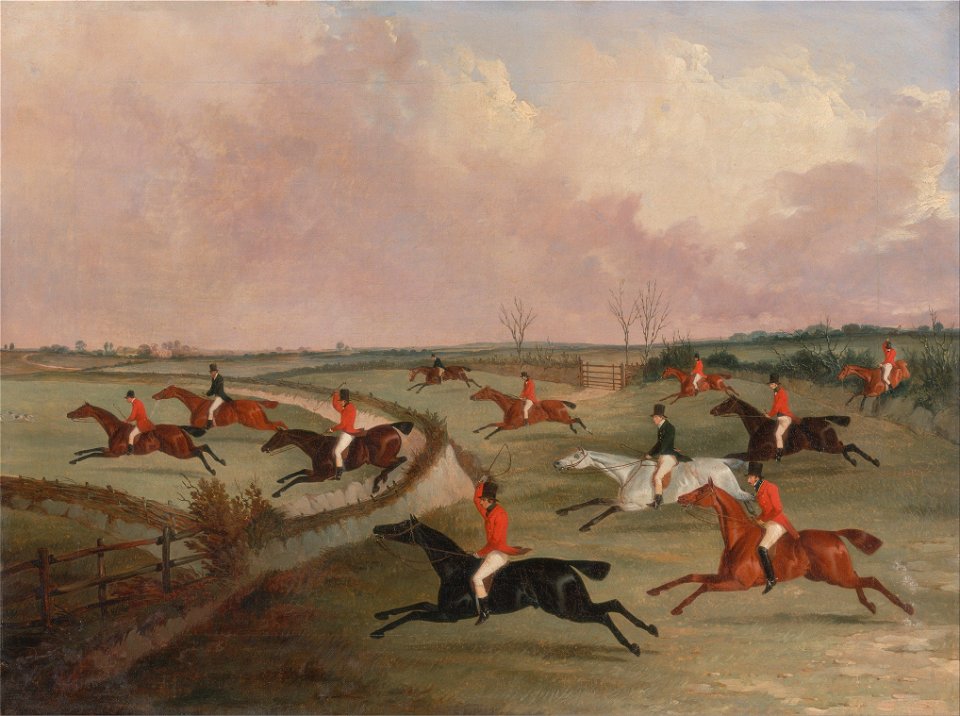 John Dalby - The Quorn Hunt in Full Cry- Second Horses, after Henry Alken - Google Art Project