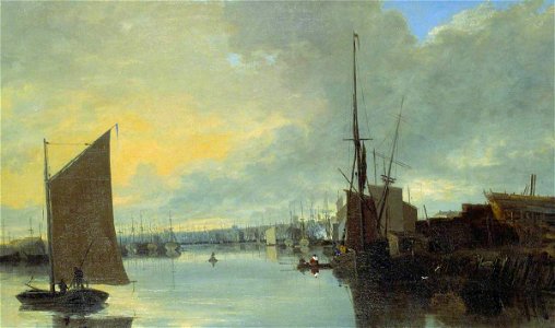 John Crome (1768-1821) - Yarmouth Harbour - Evening - N05361 - National Gallery