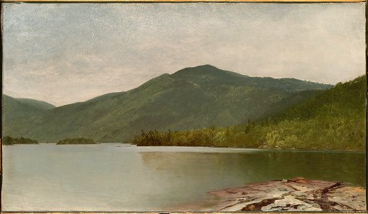 John Frederick Kensett - Mountain and Lake (Lake George) - 1895.708 - Fogg Museum