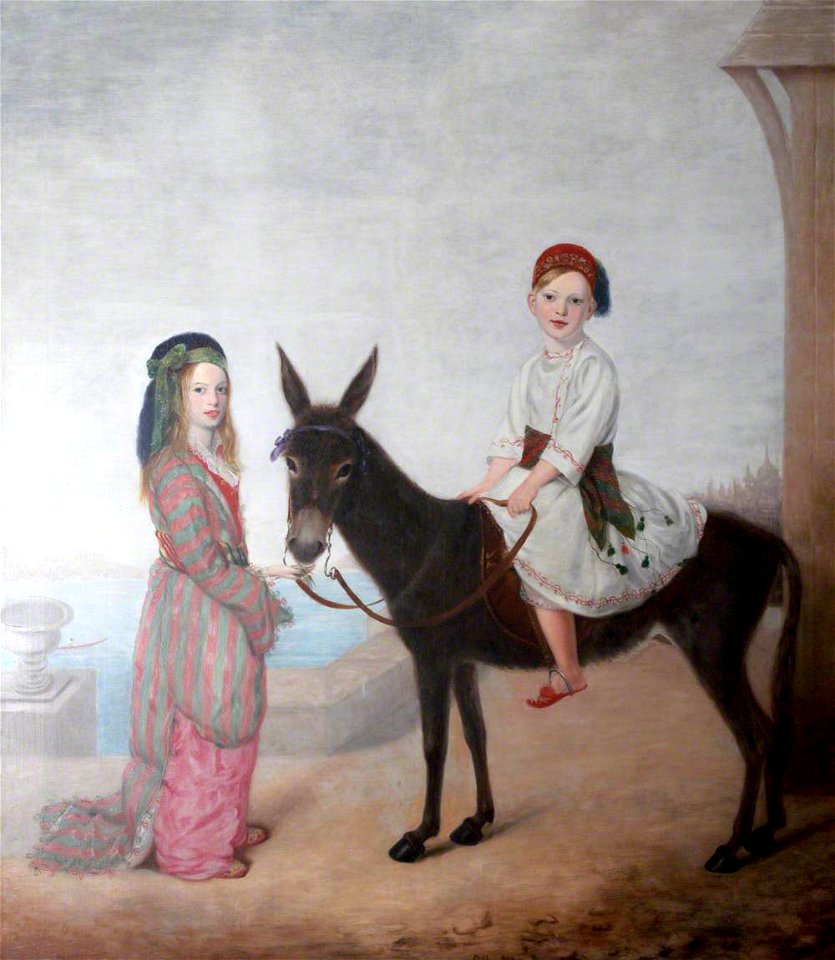 John Edgar Williams (c.1821-1891) - Sir Bruce Chichester (1842–1881), 2nd Bt of Arlington, and His Sister, Caroline (1839–1873), Later Lady Clay, as Children - 987418 - National Trust