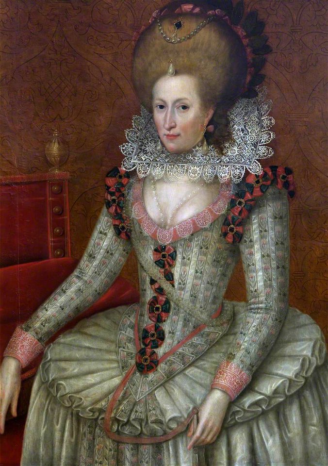 John de Critz the elder (1551-1552-1642) (studio of) - Anne of Denmark ...