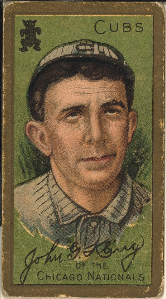John G. Kling, Chicago Cubs, baseball card portrait LCCN2008677461