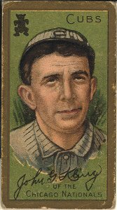 John G. Kling, Chicago Cubs, baseball card portrait LCCN2008677461