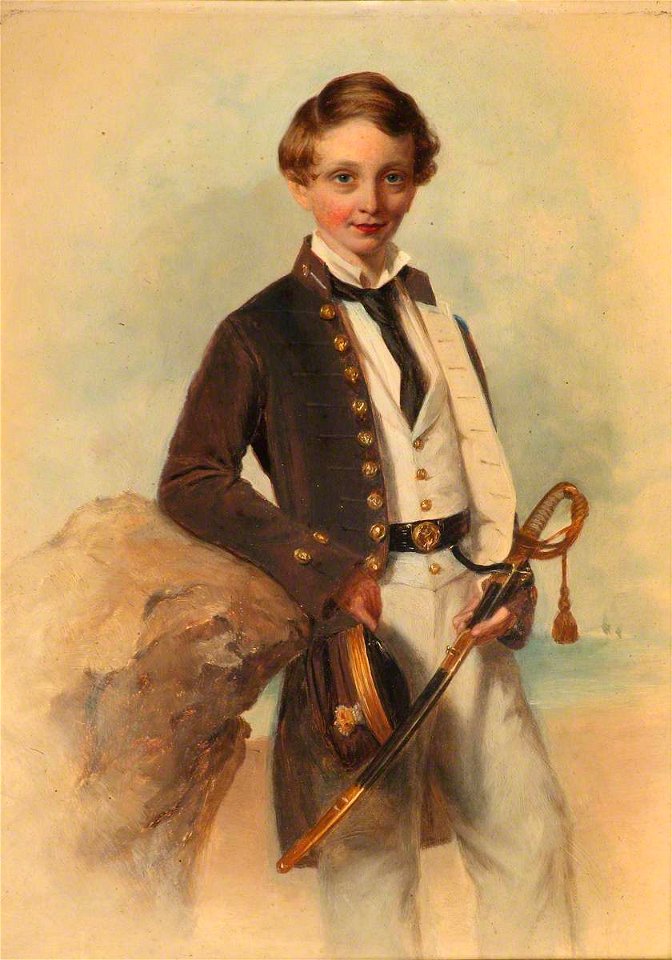 John Godwin Williams (c.1793-1863) - Portrait of a Naval Cadet - BHC3125 - Royal Museums Greenwich
