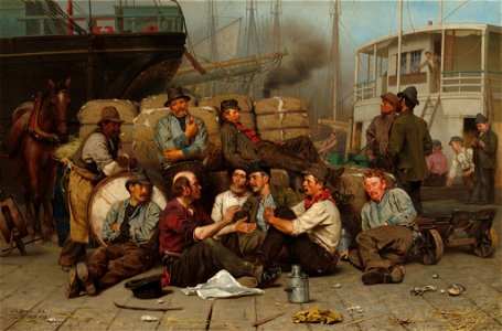 John George Brown - The Longshoremen's Noon - 2014.136.2 - Corcoran Gallery of Art
