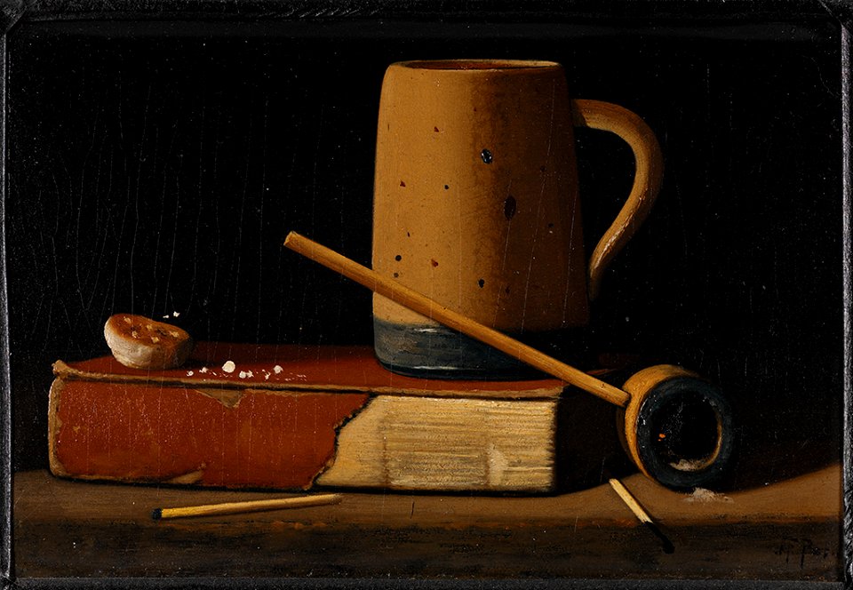 John Frederick Peto - Pipe and Mug - 81.016 - Rhode Island School of Design Museum