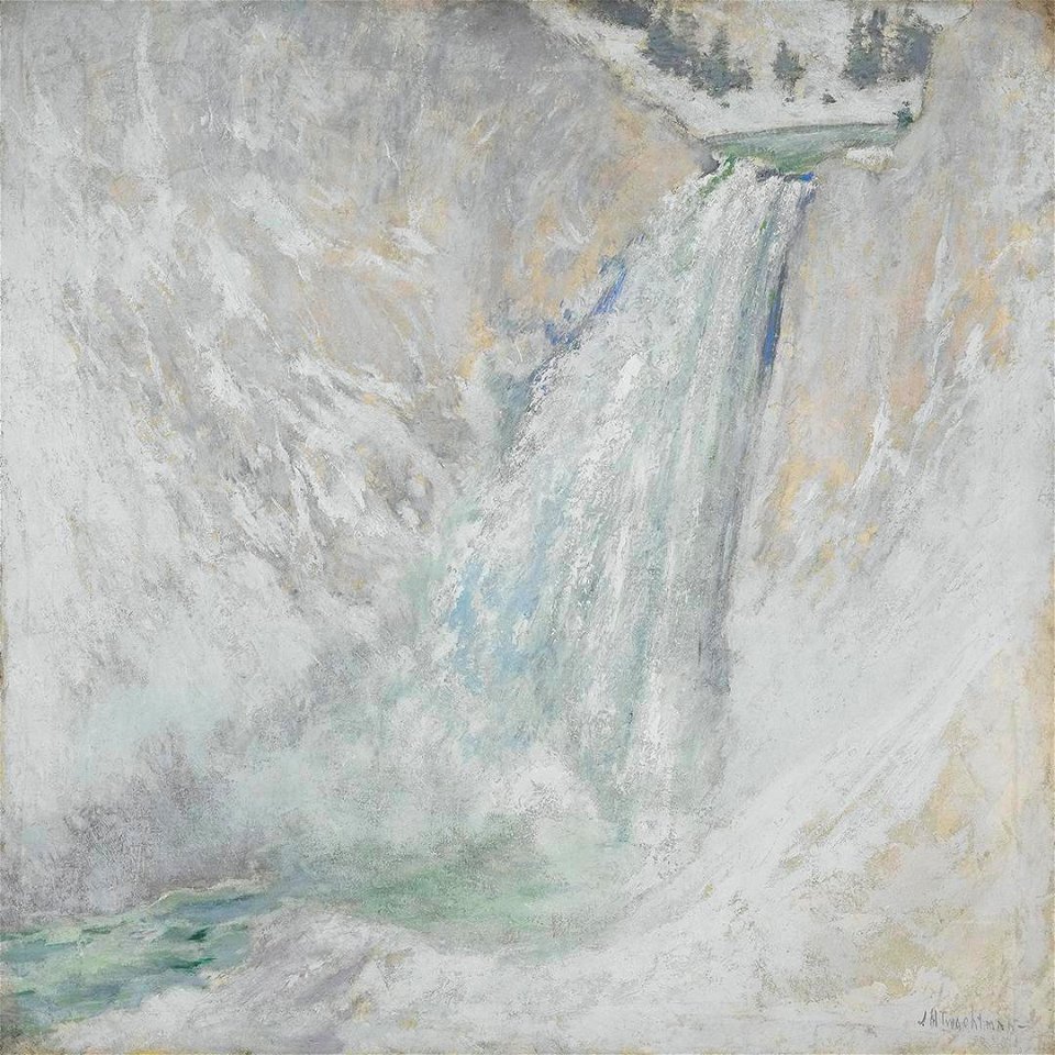 John Henry Twachtman - Lower Falls of the Yellowstone - promised gift 107 lower-falls-of-the-yellowstone - Crystal Bridges Museum of American Art