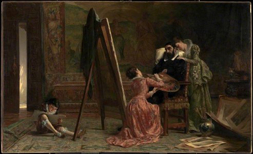 John Haynes-Williams (1836-1908) - Ars Longa, Vita Brevis - N01554 - National Gallery. Free illustration for personal and commercial use.
