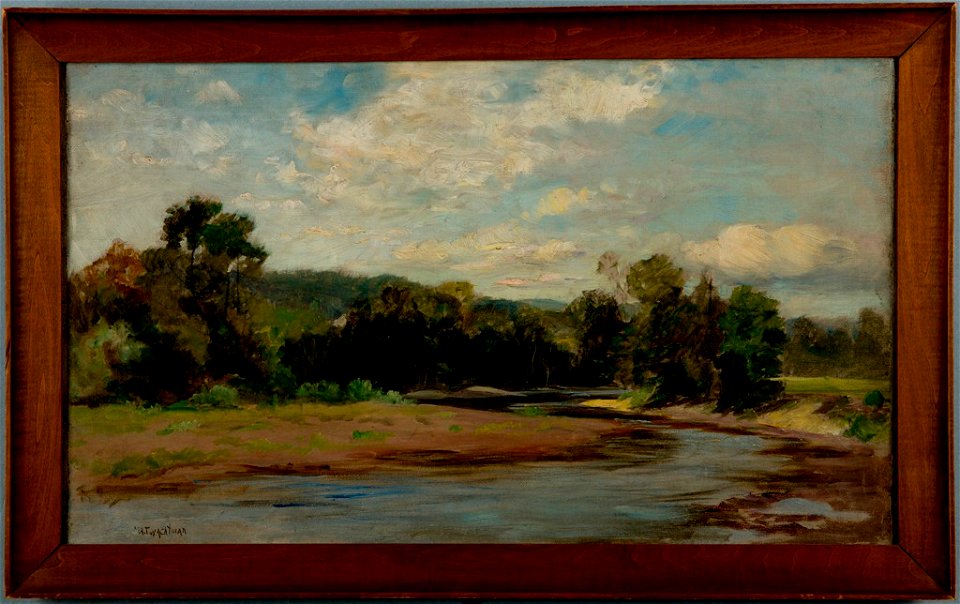 John Henry Twachtman - Landscape with River - 1949.117 - Harvard Art Museums