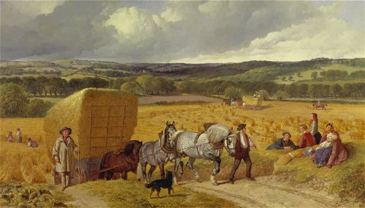 John Frederick Herring - Harvest - Google Art Project. Free illustration for personal and commercial use.