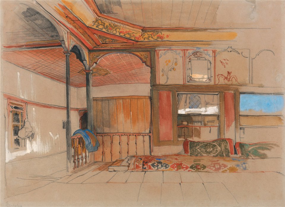 John Frederick Lewis - Interior of an Eastern House - Google Art Project