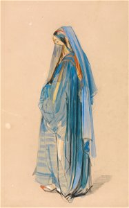 John Frederick Lewis - A Young Turkish Woman - Google Art Project