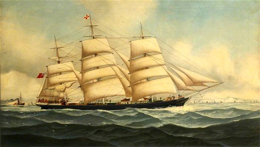 John Henry Mohrmann (1857-1916) - The Ship 'British General' - BHC3754 - Royal Museums Greenwich