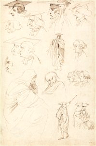 John Hamilton Mortimer - Studies of Academics - Google Art Project