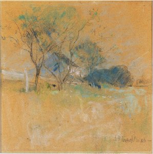 John Henry Twachtman - House and Tree - Google Art Project