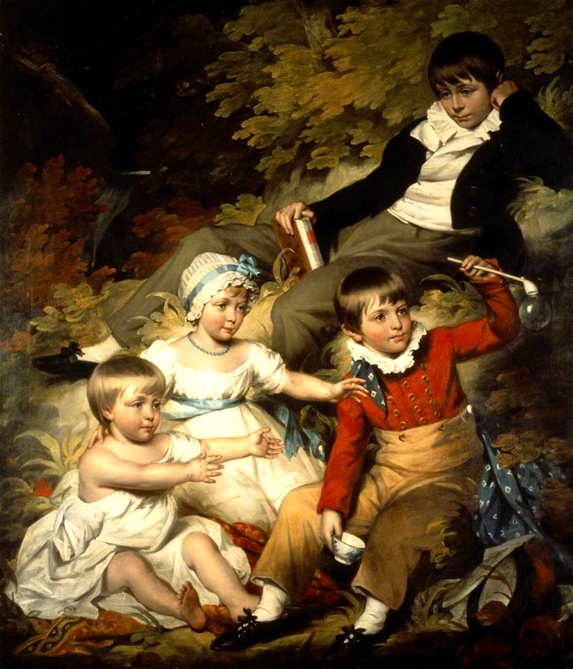 John James Halls (1776-1853) - The Four Eldest Children of Sir Richard Croft (1762–1818), 6th Bt - 537593 - National Trust