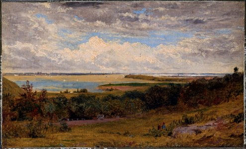 John Henry Hill - Study for View of New York City from New Jersey - 1995-63 - Princeton University Art Museum