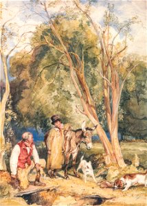 John Frederick Lewis - Game Keeper and Boy Ferreting a Rabbit - Google Art Project. Free illustration for personal and commercial use.