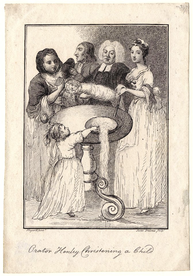 John Henley with five unknown figures by William Hogarth (2)