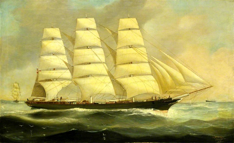 John Henry Mohrmann (1857-1916) - The Ship 'Melpomene' - BHC3487 - Royal Museums Greenwich