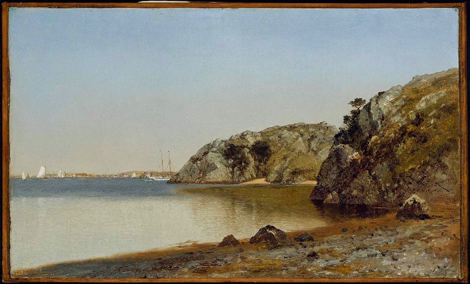 John Frederick Kensett - Cliffs at Newport, Rhode Island - 48.440 - Museum of Fine Arts