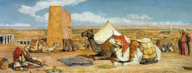 John Frederick Lewis (1804-1876) - Edfu, Upper Egypt - N01405 - National Gallery