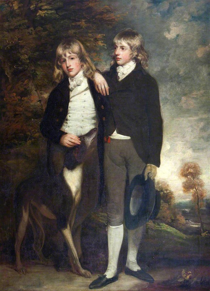John Hoppner (1758-1810) - The Honourable John Cust (1779–1853), Later 1st Earl Brownlow, GCH, FRS, MP, and His Brother The Hon - 436161 - National Trust