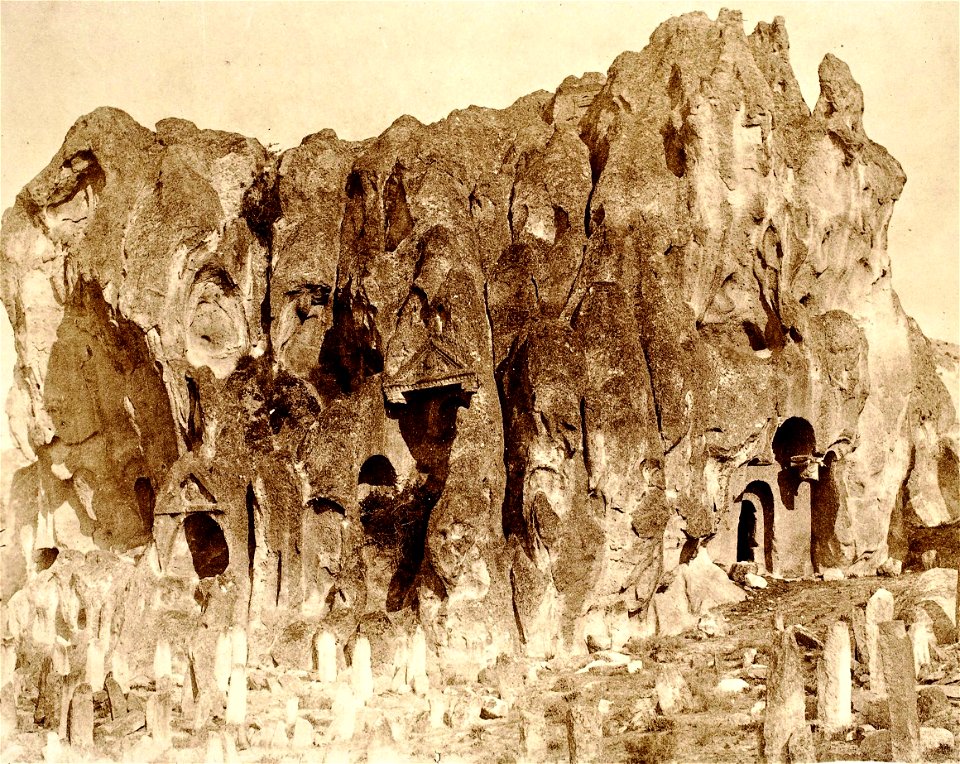 John Henry Haynes. Tombs and Moslem cemetery, Ayazin in Phrygia (id.13993429)