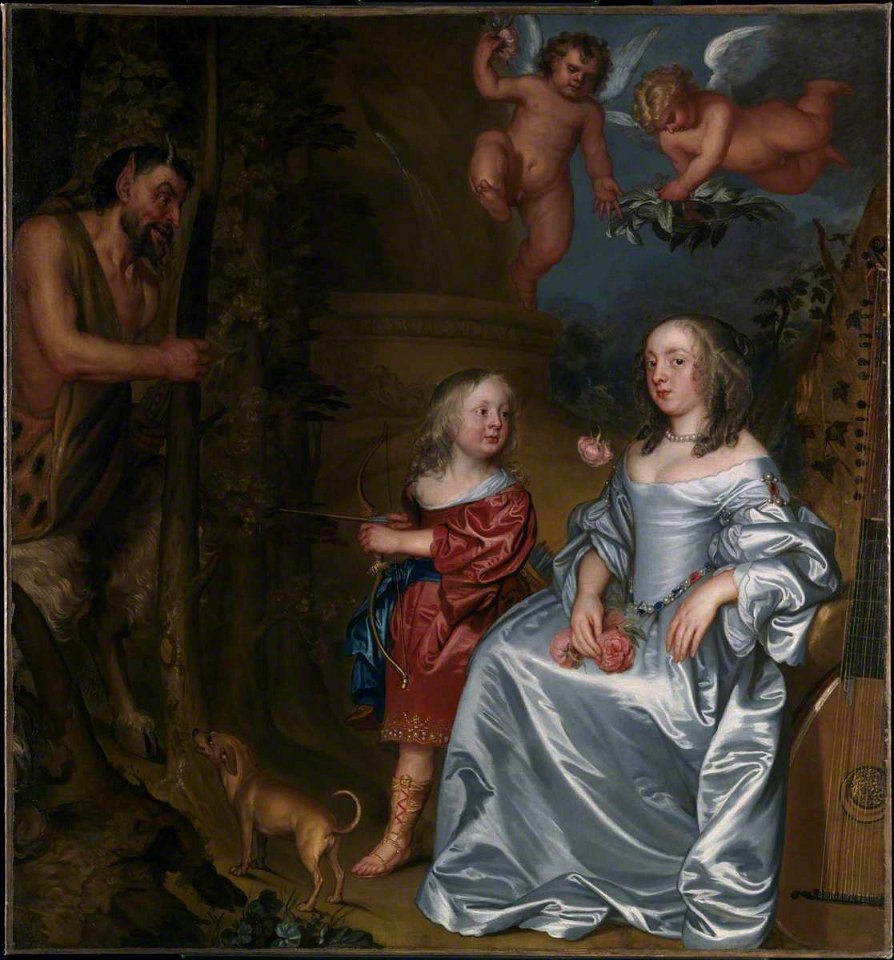 John Hayls (1600-1679) - Portrait of a Lady and a Boy, with Pan - T06993 - Tate