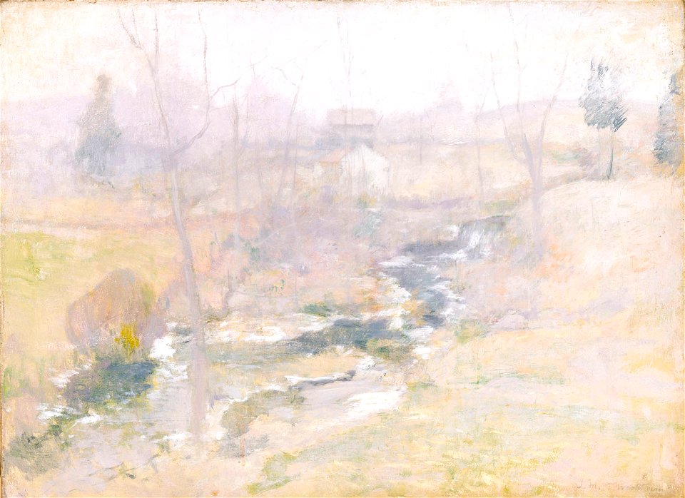 John Henry Twachtman - End of Winter - 1909.7.65 - Smithsonian American Art Museum