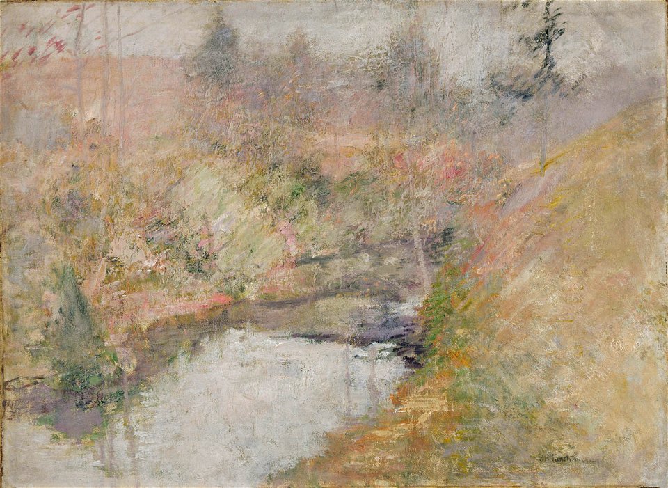 John Henry Twachtman - Hemlock Pool - 1929.6.140 - Smithsonian American Art Museum