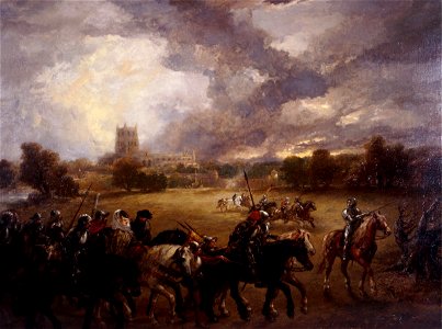 John Gilbert - Margaret of Anjou Taken Prisoner After the Battle of Tewkesbury (1875)
