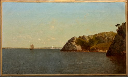 John Frederick Kensett - Newport, Rhode Island (Beacon Rock) - 1994.6 - Dallas Museum of Art