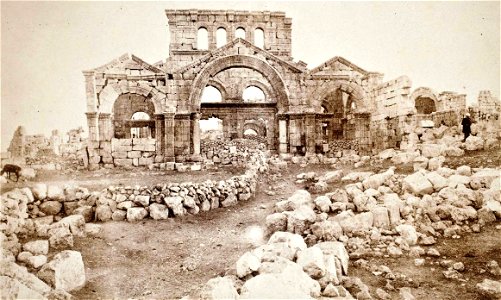 John Henry Haynes. Facade of Christian church at Kala, Northern Syria (id.13993453)