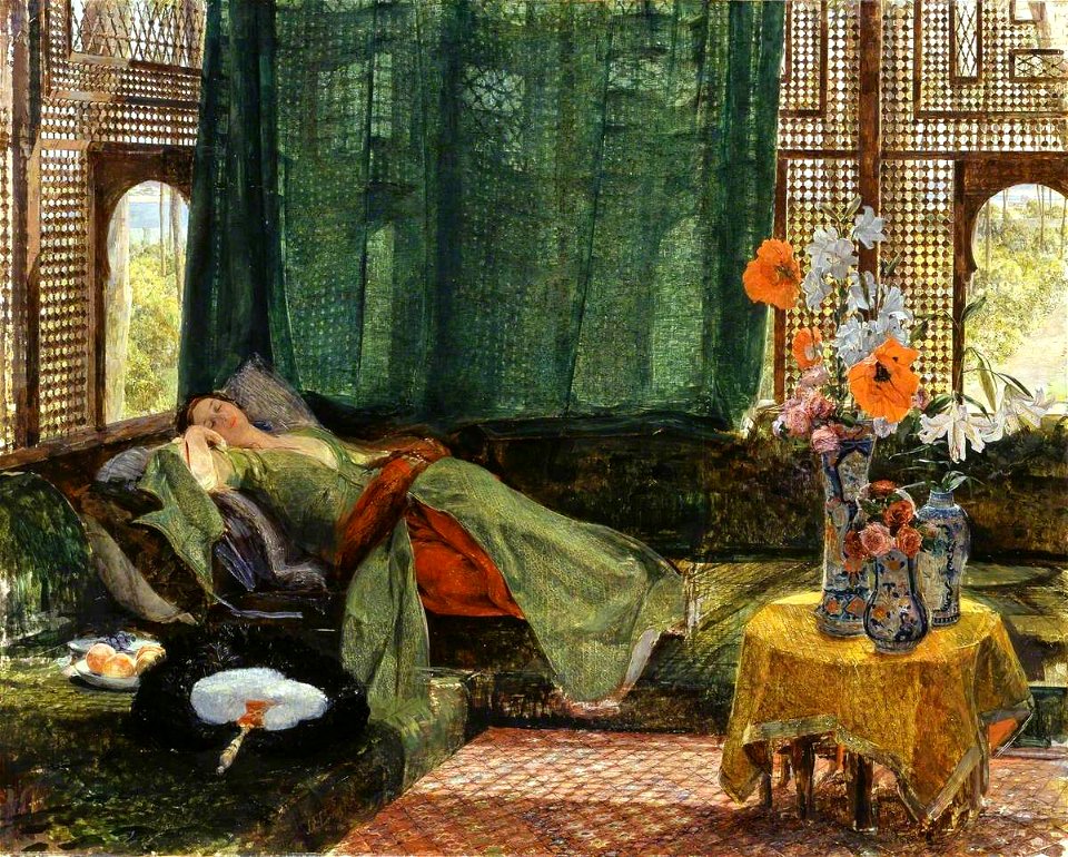 John Frederick Lewis (1804-1876) - The Siesta - N03594 - National Gallery