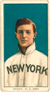 John Knight, New York Highlanders, baseball card portrait LCCN2008676821