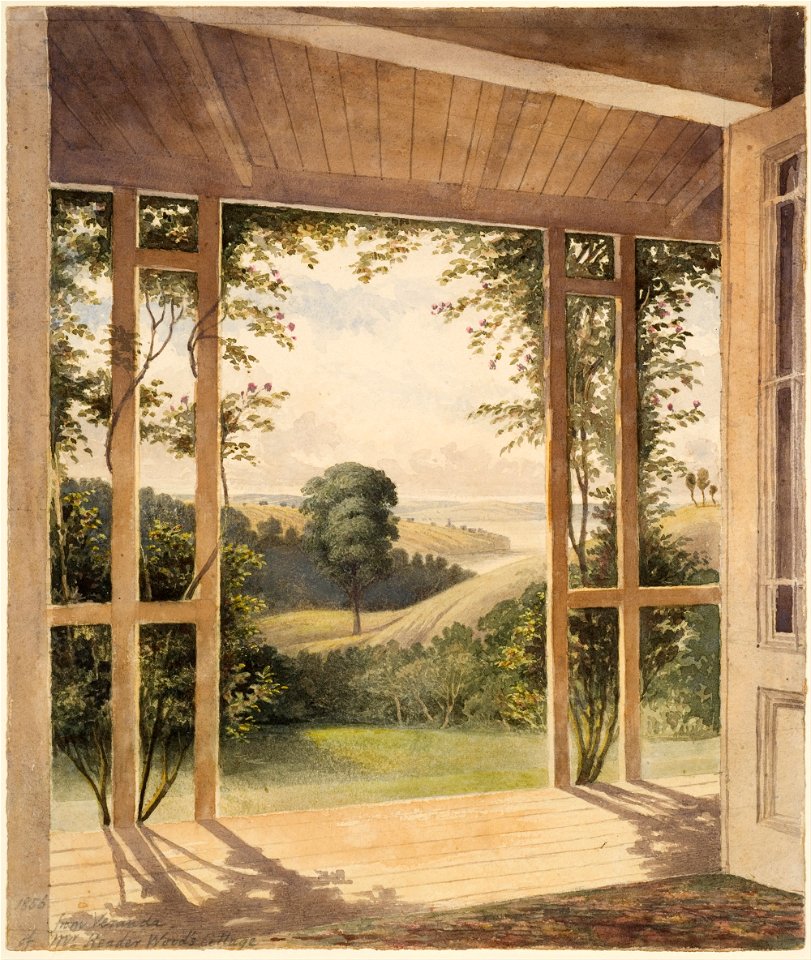 John Kinder - Auckland, from the Verandah of Mr Reader Wood's Cottage - Google Art Project