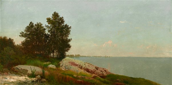 John frederick kensett study on long island sound at darien connecticu092712)